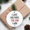 Couple Gifts for Him, Her, Christmas Ornament - Anniversary Wedding Gifts for Husband, Wife, Boyfriend, Girlfriend, Just Married Couple Gifts - Christmas Tree Decoration Ceramic Ornament